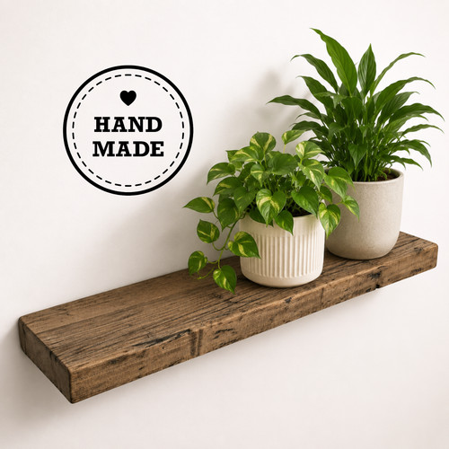 Wandregal holz rustikal - wandregal,