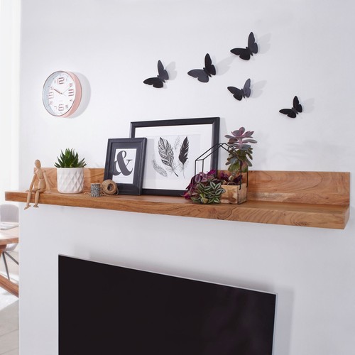 Finebuy wandregal massiv - finebuy,