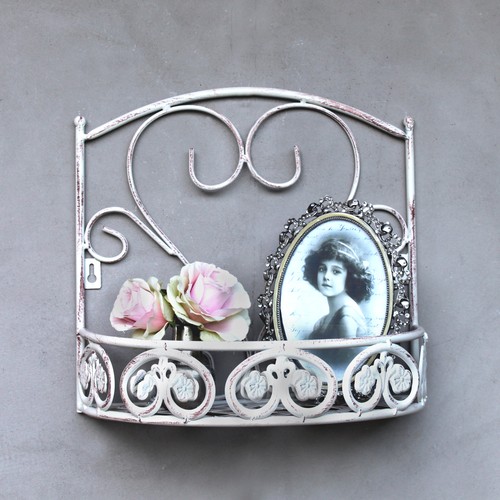 Vintage metall wandregal - vintage,
