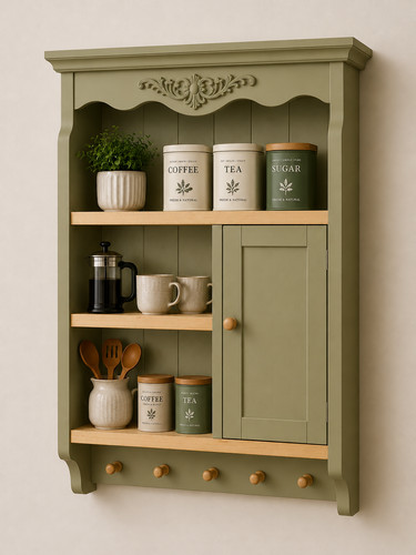Landhaus wandregal mit - mit, schrank
